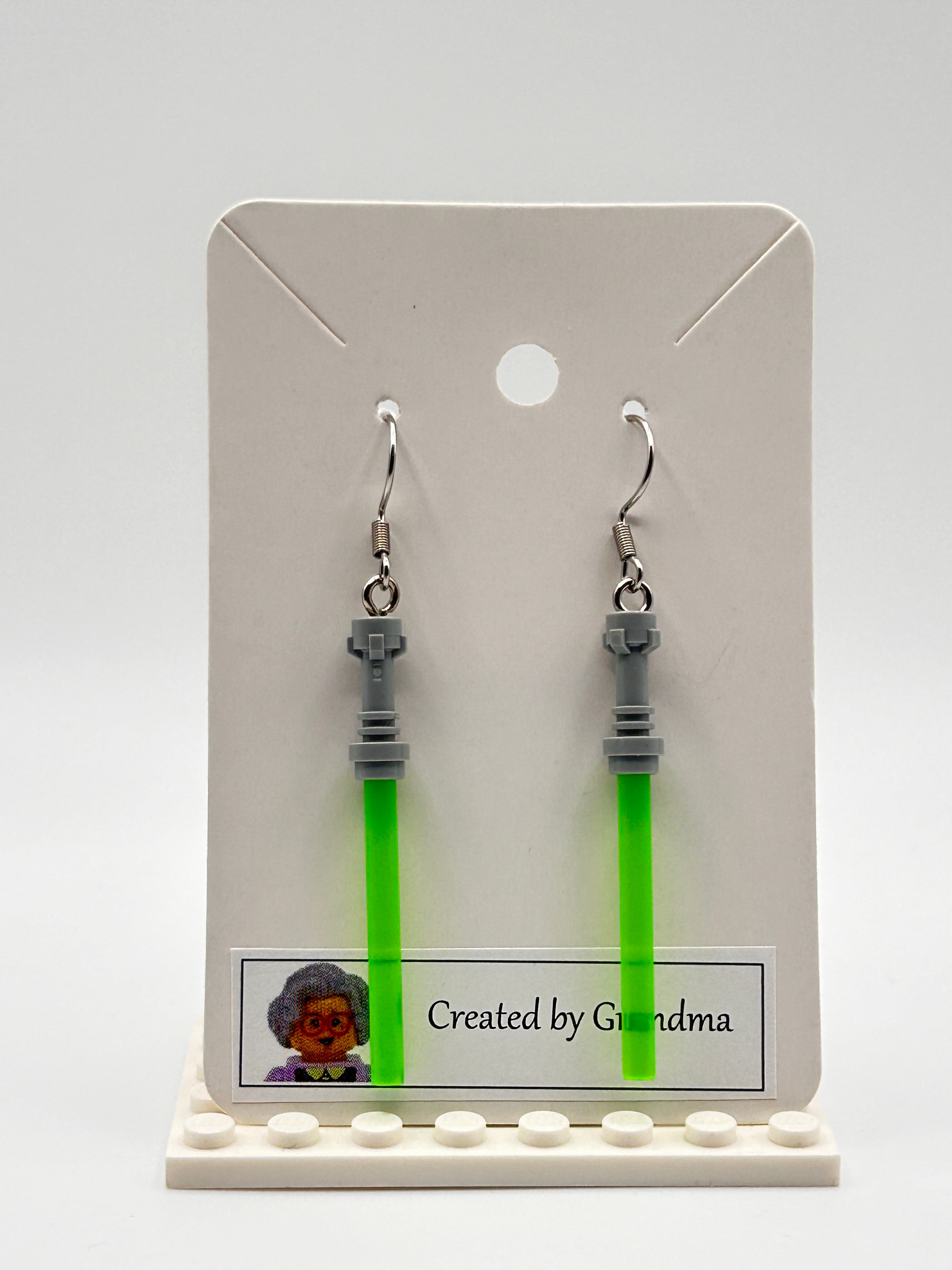 LEGO Earrings - Lightsabers (choose colour)