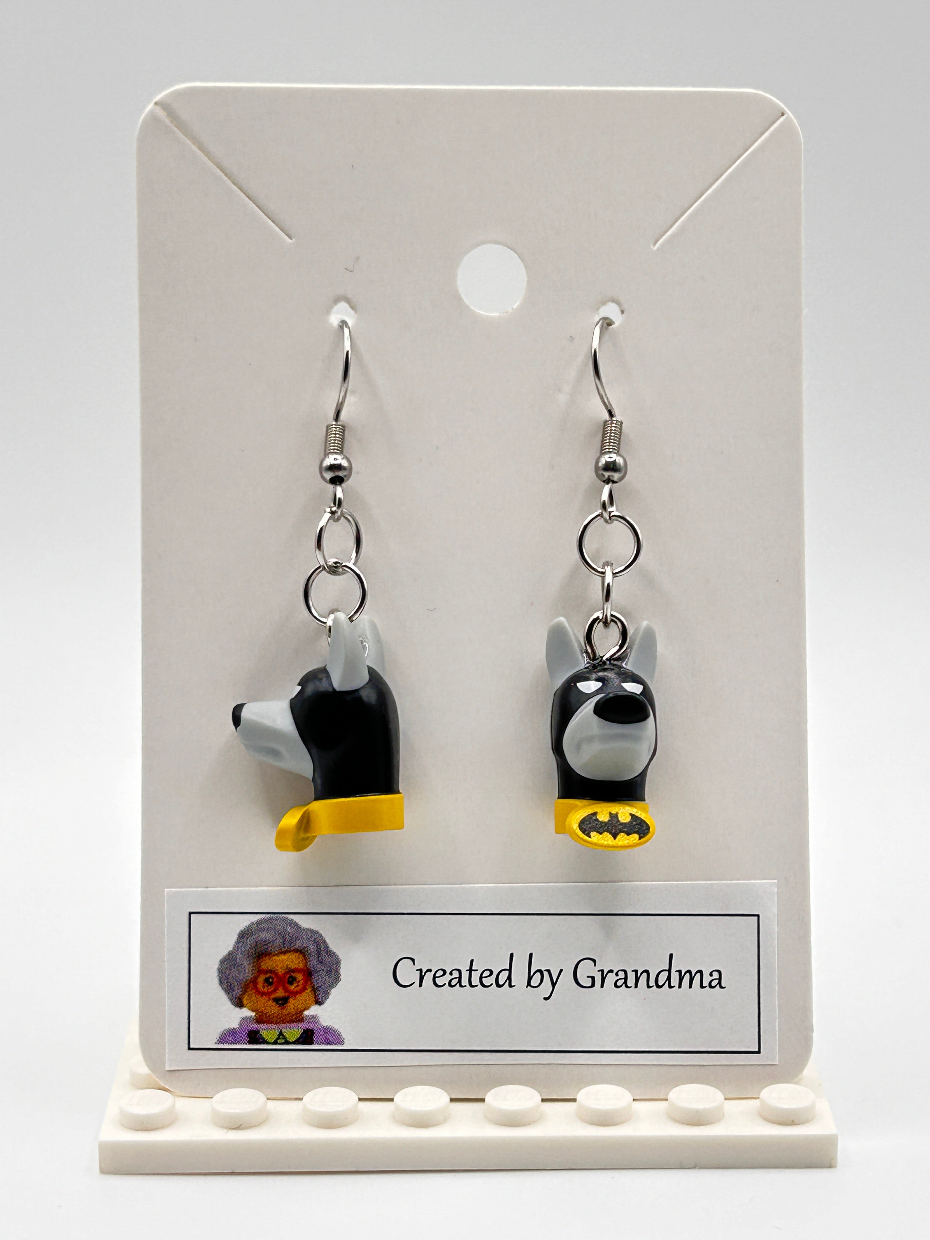 LEGO Earrings - Bat Hound