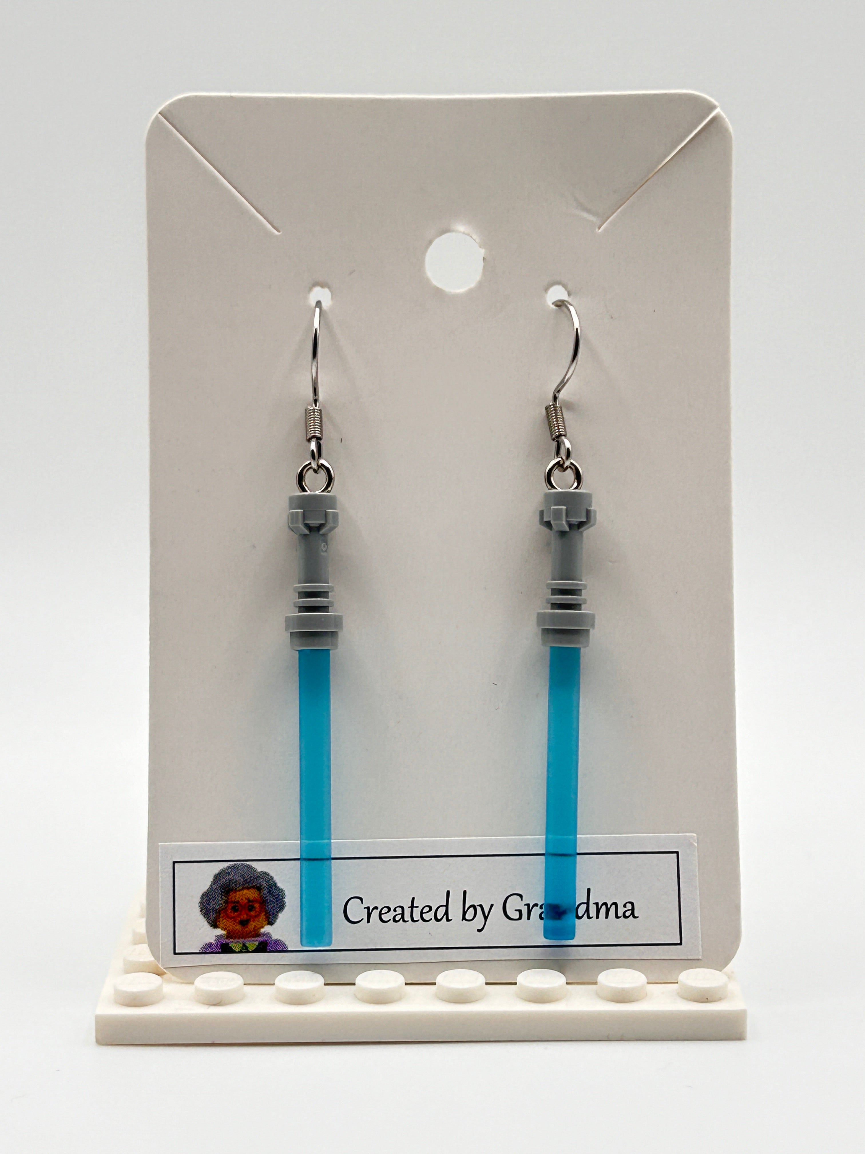 LEGO Earrings - Lightsabers (choose colour)