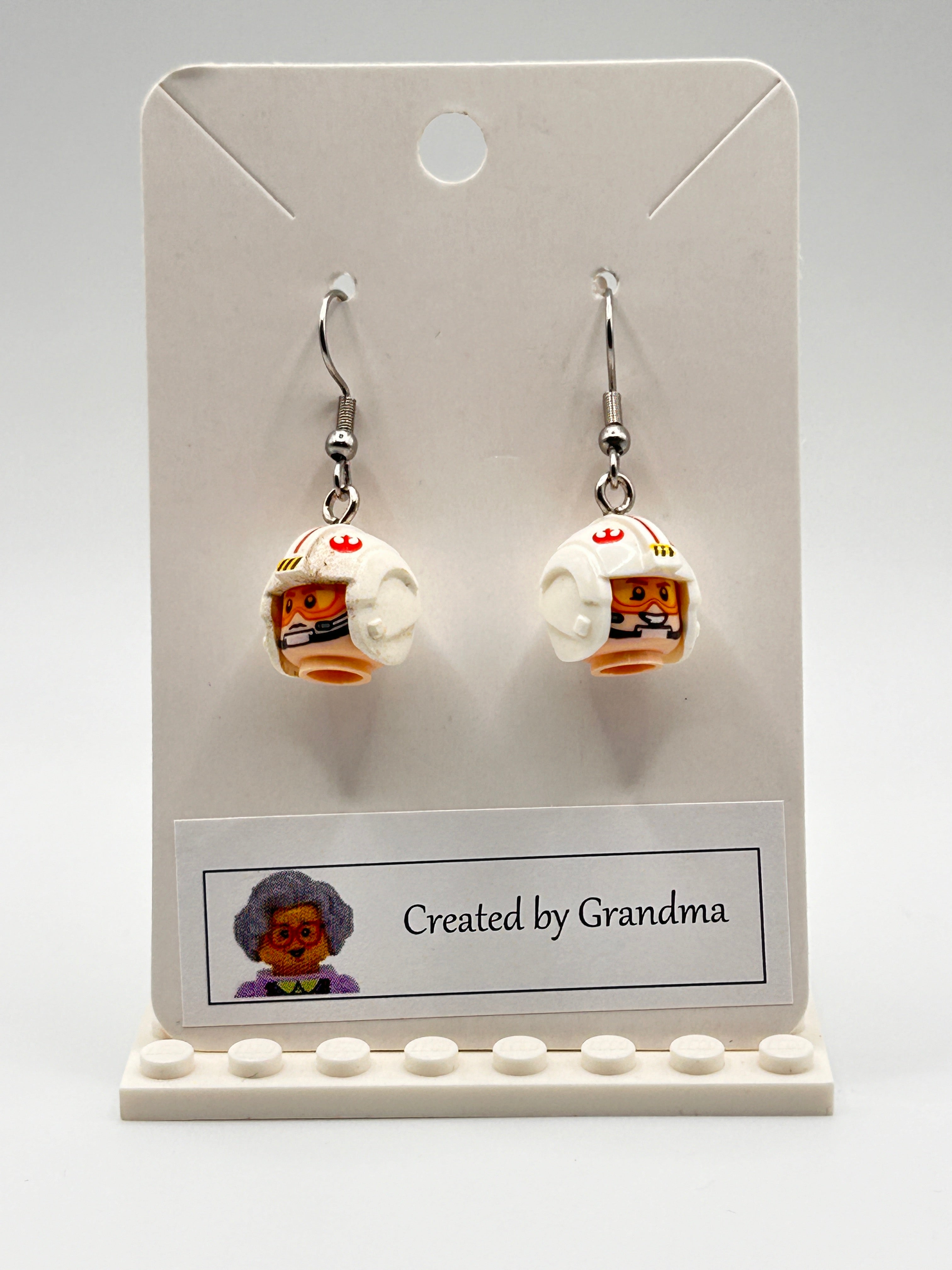 LEGO Earrings - Luke's Head