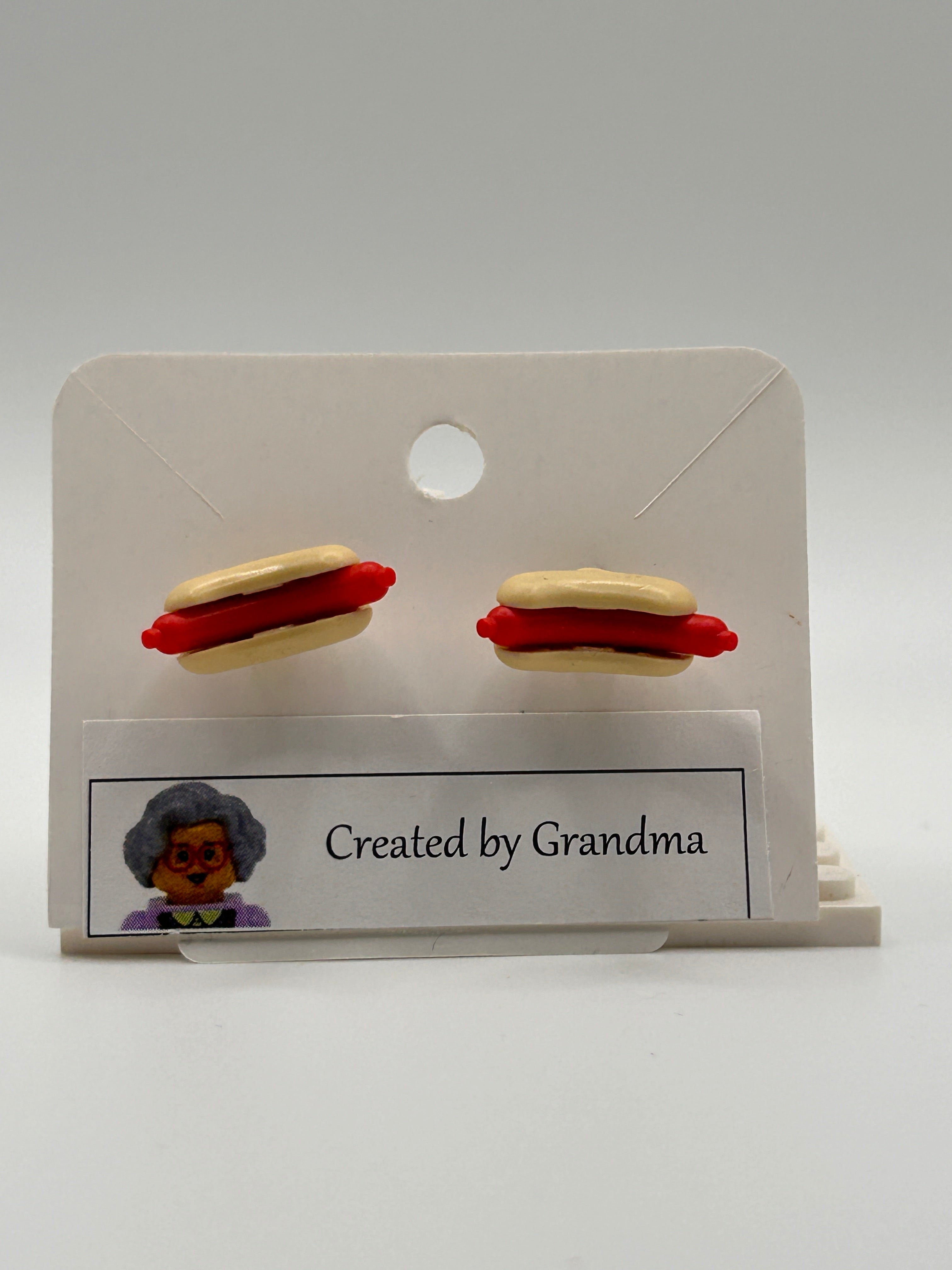 LEGO Earrings - Hot Dogs