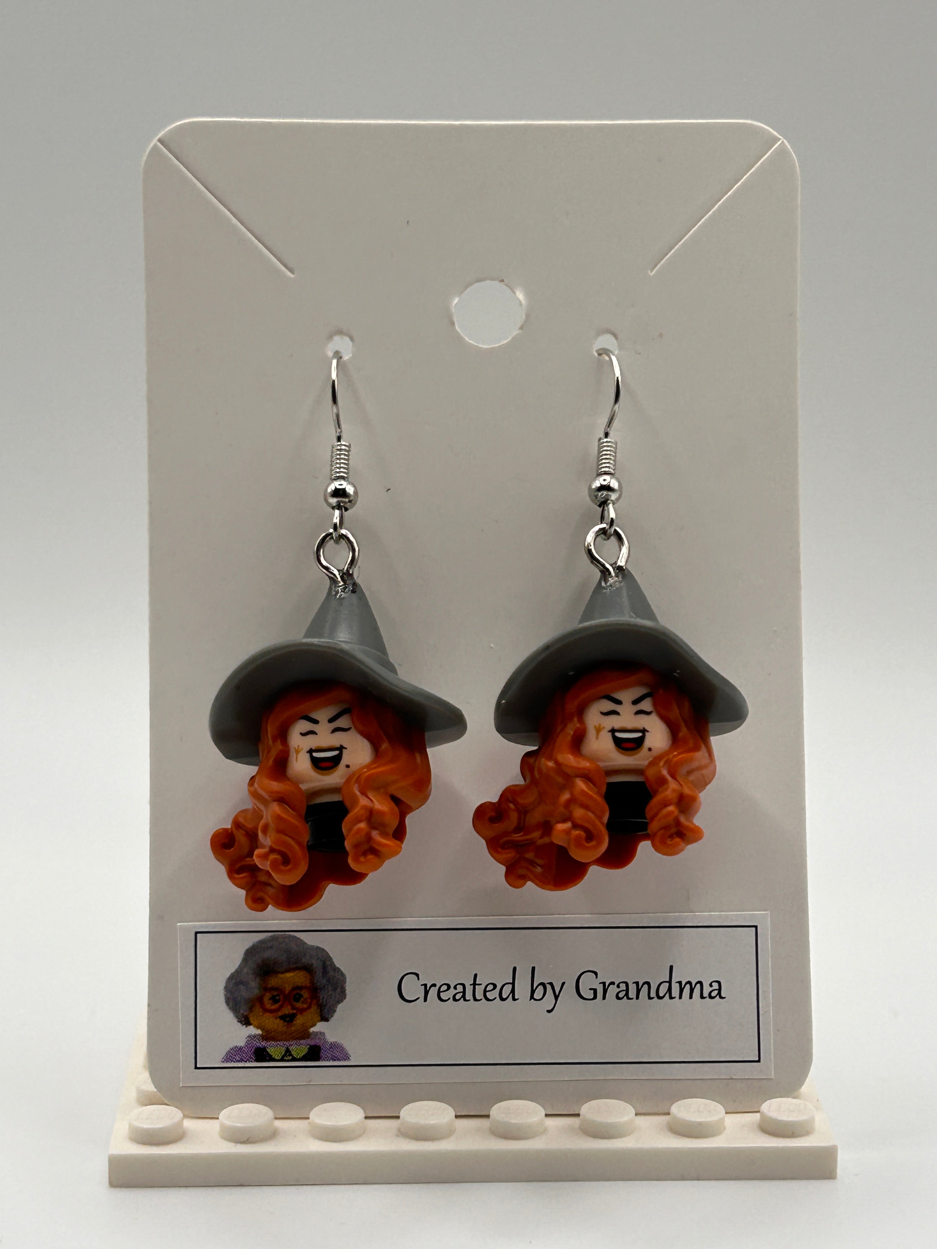 LEGO Earrings - D&D Tasha Witch
