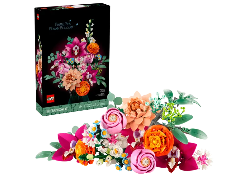 LEGO Pretty Pink Flower Bouquet 10342