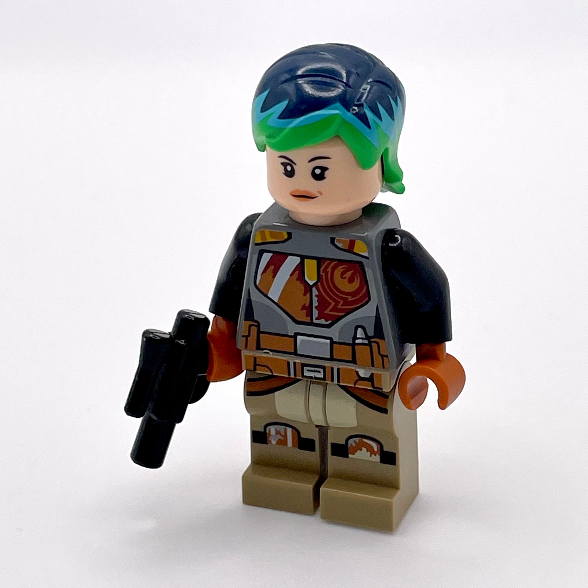 Sabine Wren - Bright Green and Dark Blue Hair