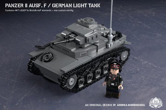 Brickmania kit - Panzer II Ausf. F – German Light Tank