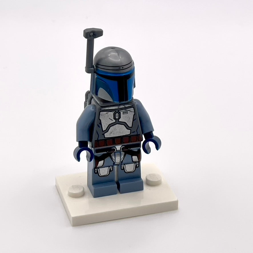 Jango Fett - Light Nougat Head, Smile (DARK GREY JETPACK)(Some Torso Wear)