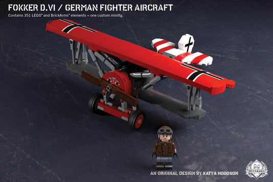 Brickmania kit - Fokker D.VI – German Fighter Aircraft