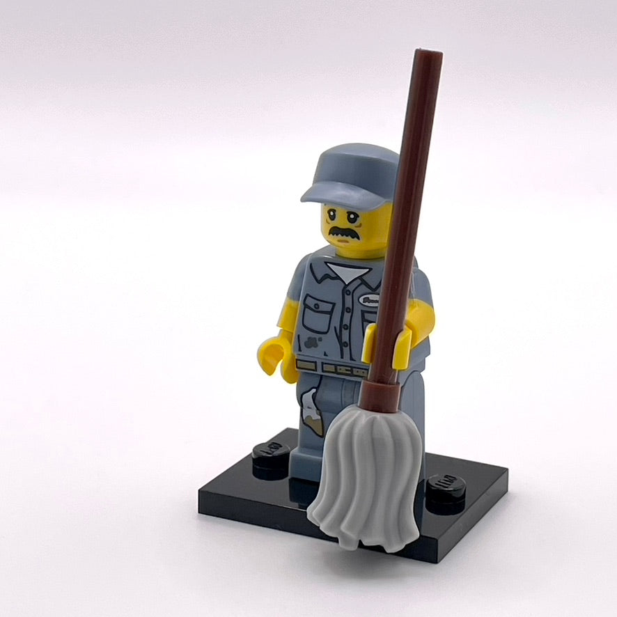 Janitor, Series 15 (Complete Set with Stand and Accessories)