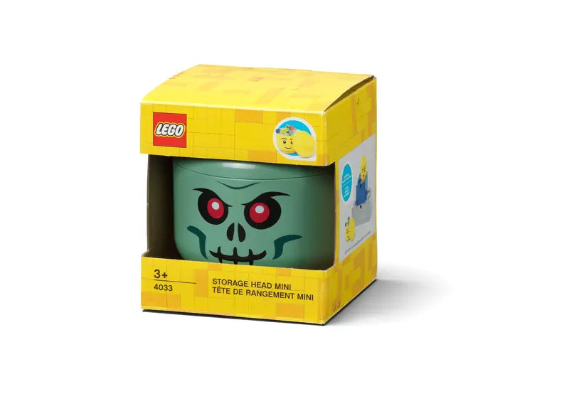 Mini Skeleton Storage Head – Green