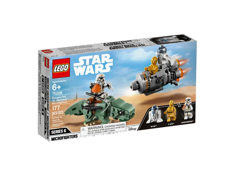 LEGO Star Wars Escape Pod vs Dewback Microfighters 75228