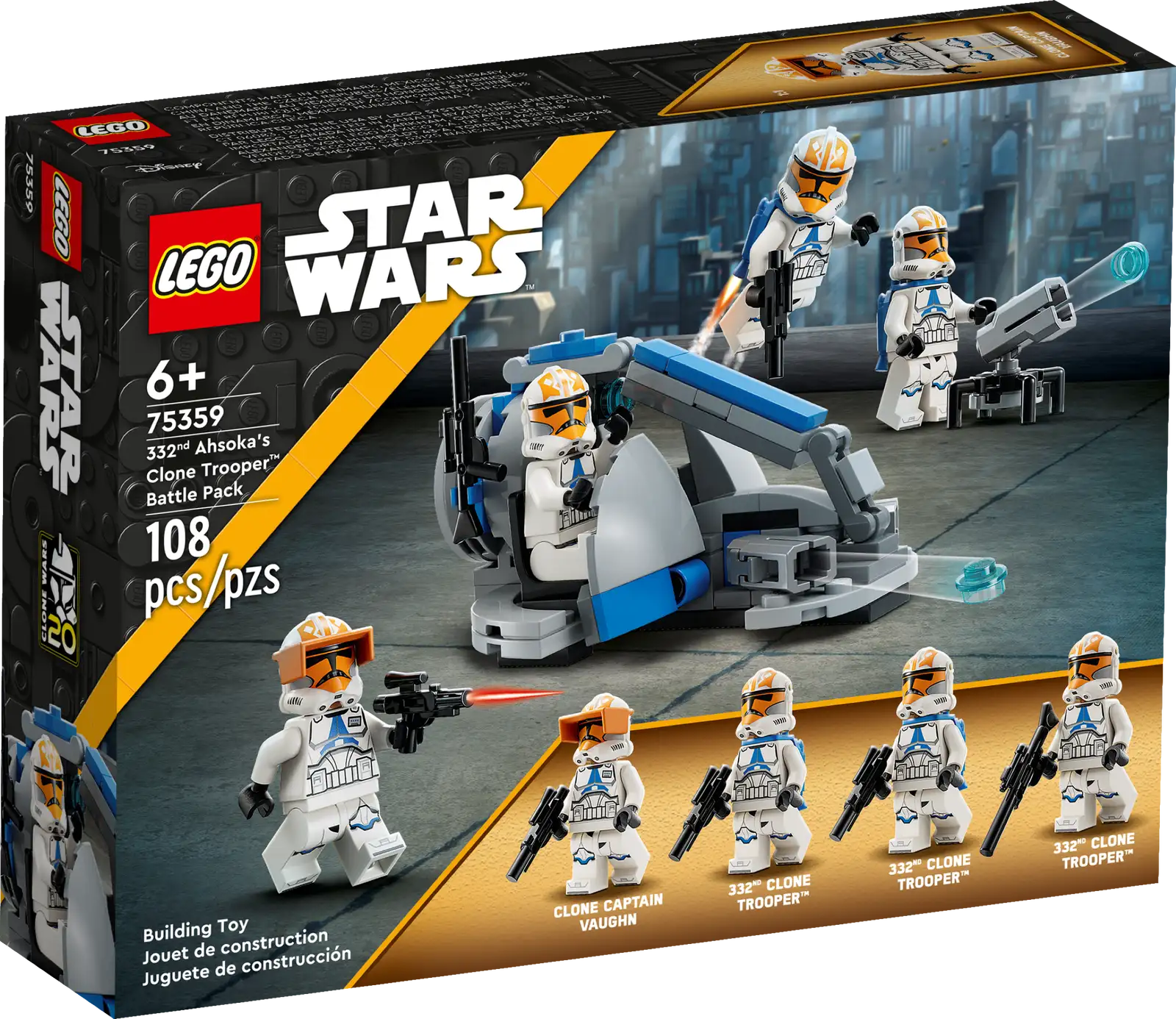 LEGO Star Wars 332nd Ahsoka's Clone Trooper™ Battle Pack 75359