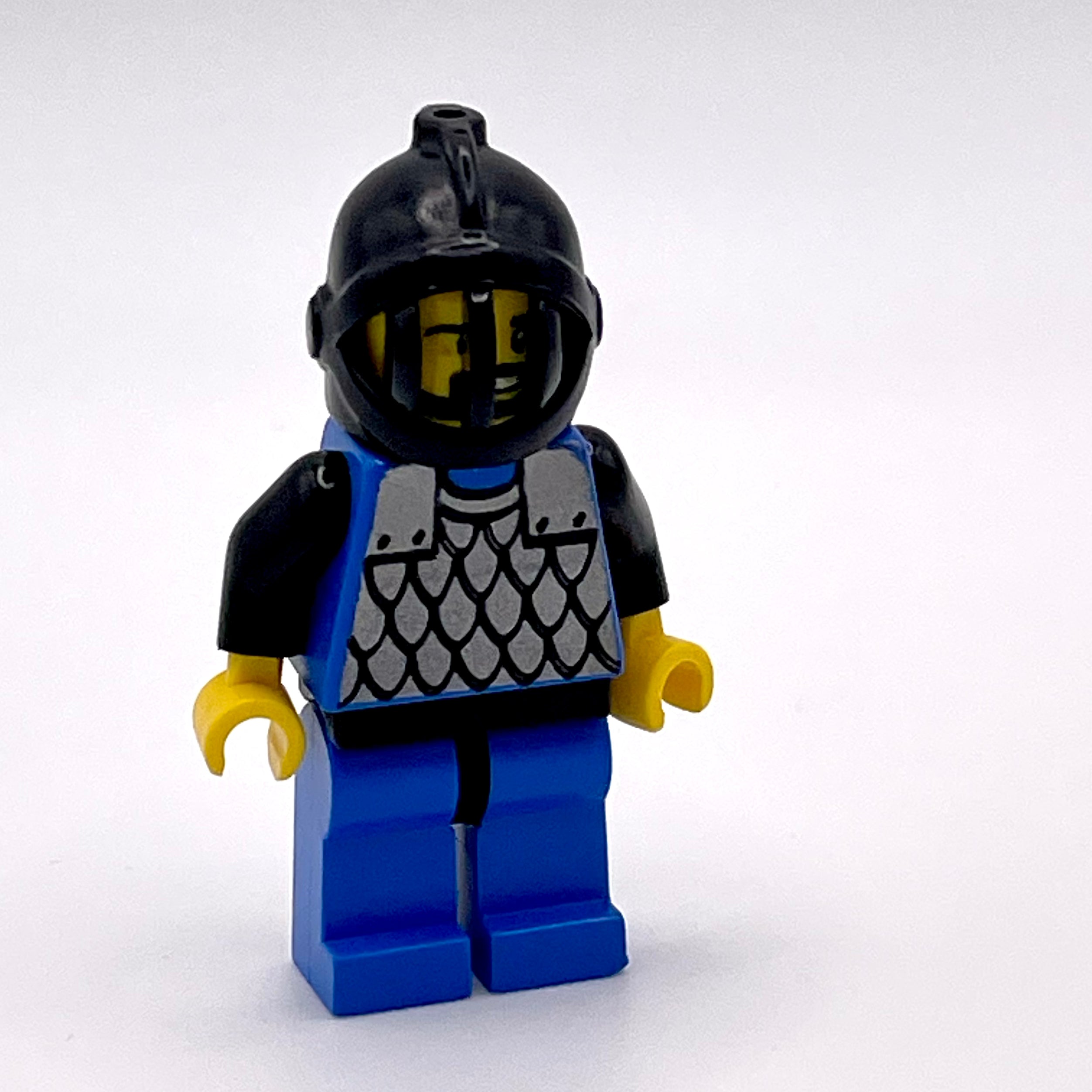 Black Knight - MISC Head and Helmet, Scale Mail - Blue, Blue Legs with Black Hips