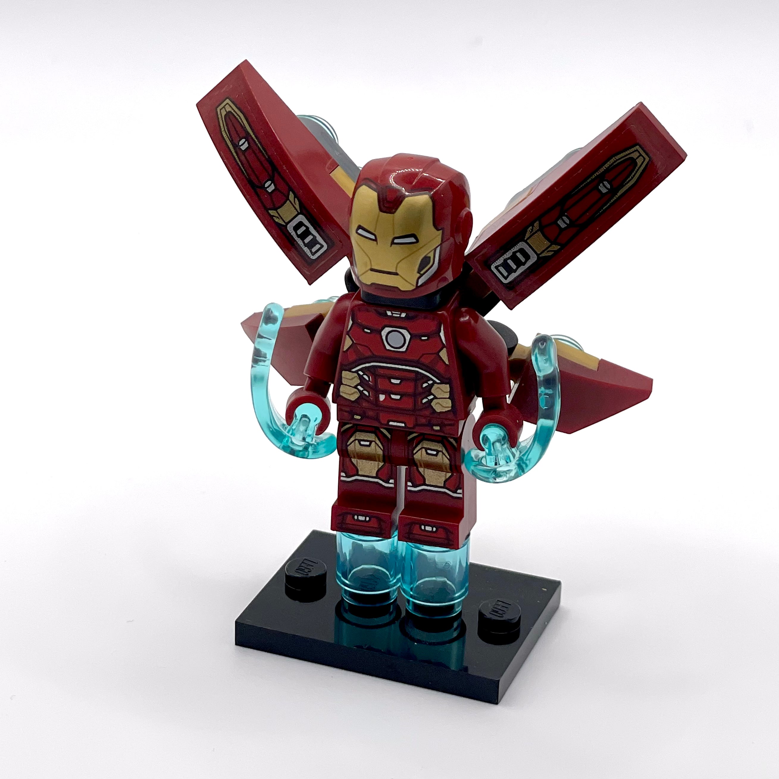 Iron Man - Silver Hexagon on Chest, Wings with Stickers