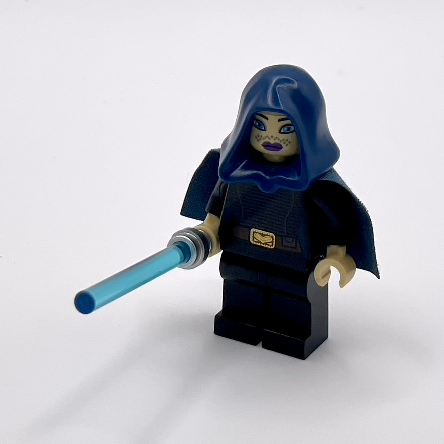 Barriss Offee - Dark Blue Cape and Hood, Black Legs