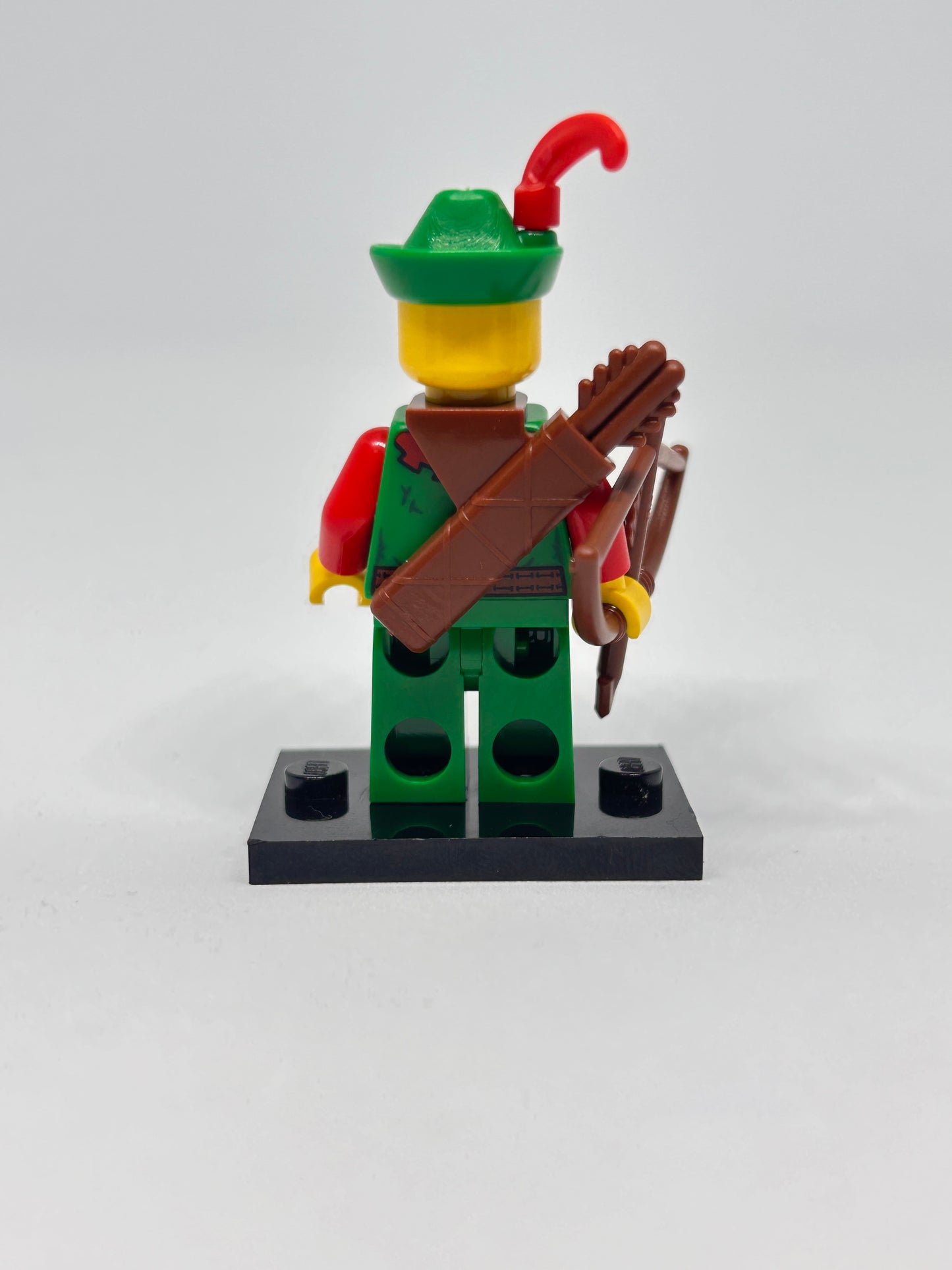Forestman - Red, Green Hat, Red Feather, Quiver