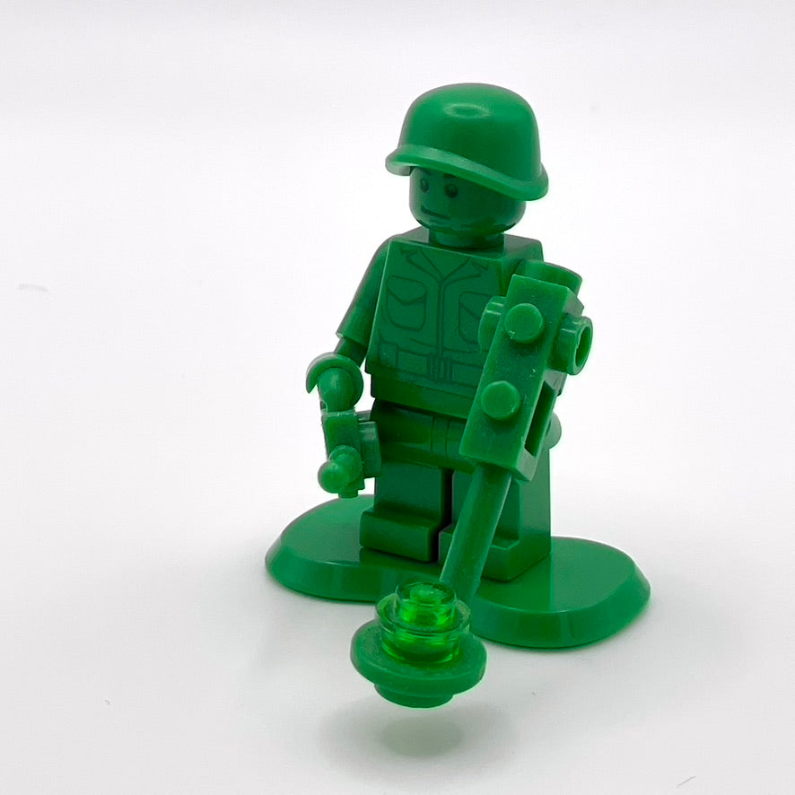 Green Army Man - Plain (With Metal Detector, Walkie Talkie, and Stand)
