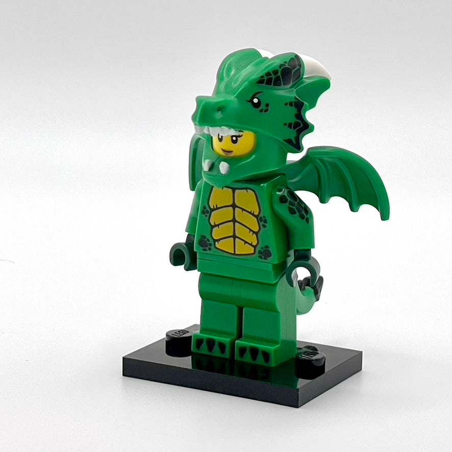 Green Dragon Costume, Series 23 (Complete Set with Stand and Accessories)