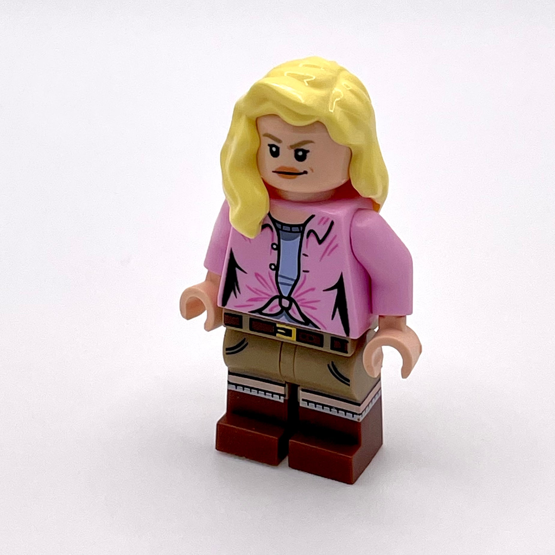 Dr. Ellie Sattler - Bright Pink Shirt, Hair over Shoulder