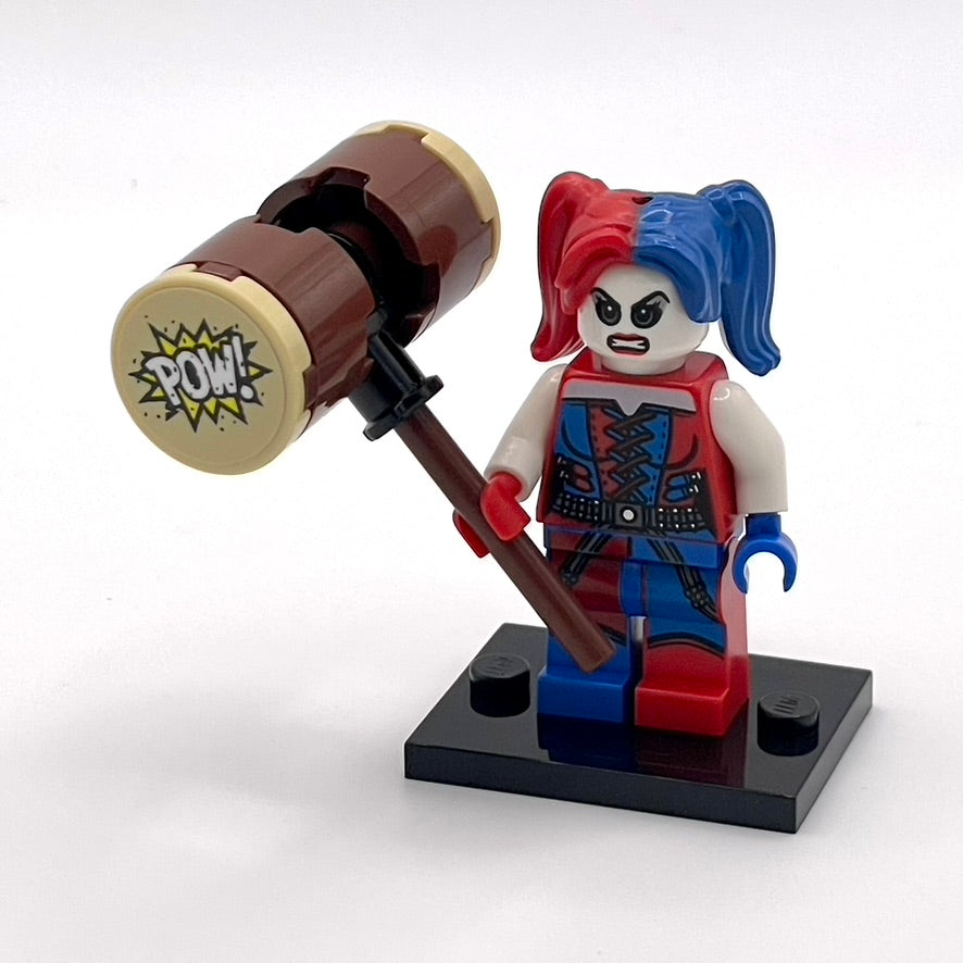 Harley Quinn - Blue and Red Hands and Pigtails