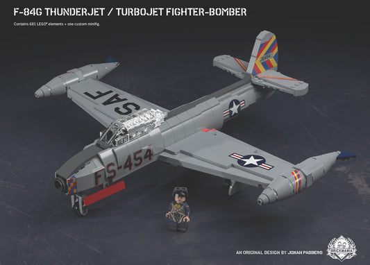 Brickmania kit - F-84G Thunderjet – Turbojet Fighter-Bomber
