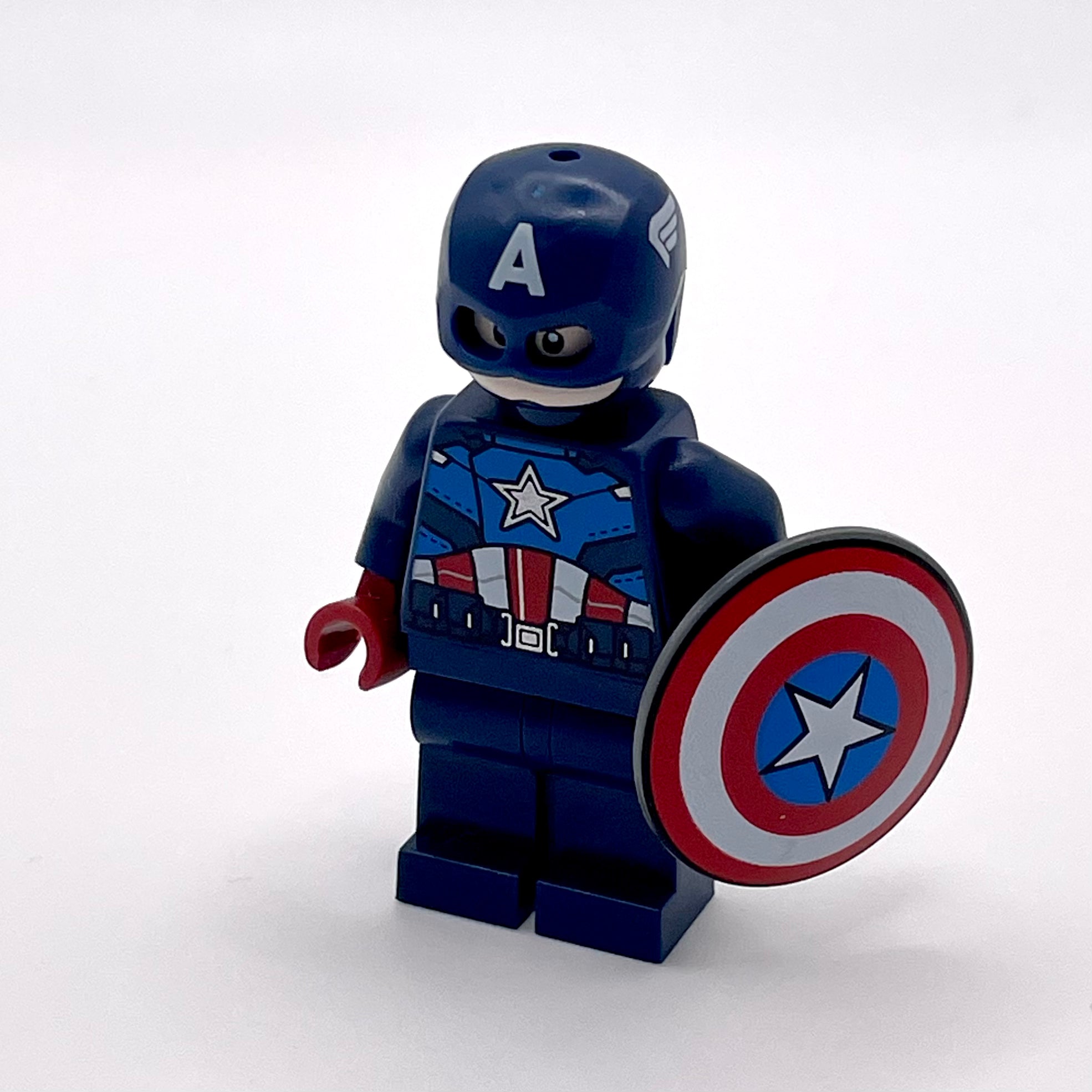 Captain America - Dark Blue Suit, Dark Red Hands, Helmet