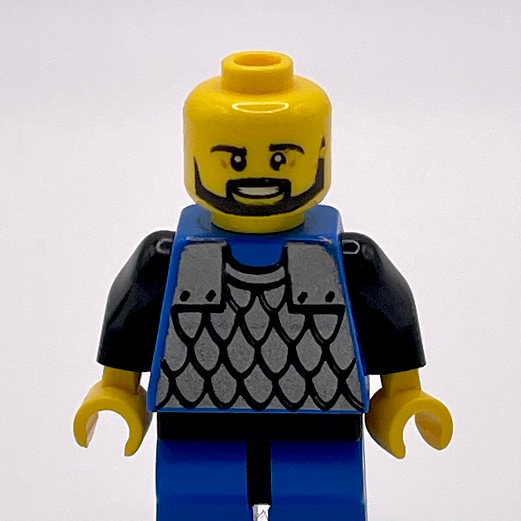 Black Knight - MISC Head and Helmet, Scale Mail - Blue, Blue Legs with Black Hips