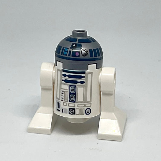 Astromech Droid, R2-D2, Flat Silver Head, Dark Pink Dots and Large Receptor