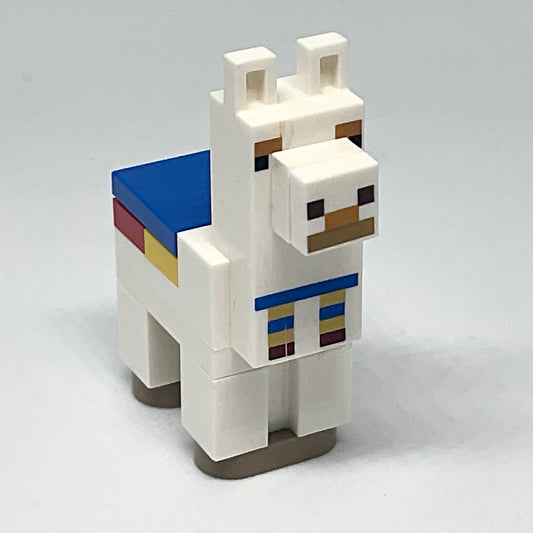 Minecraft Alpaca / Llama, White - Brick Built