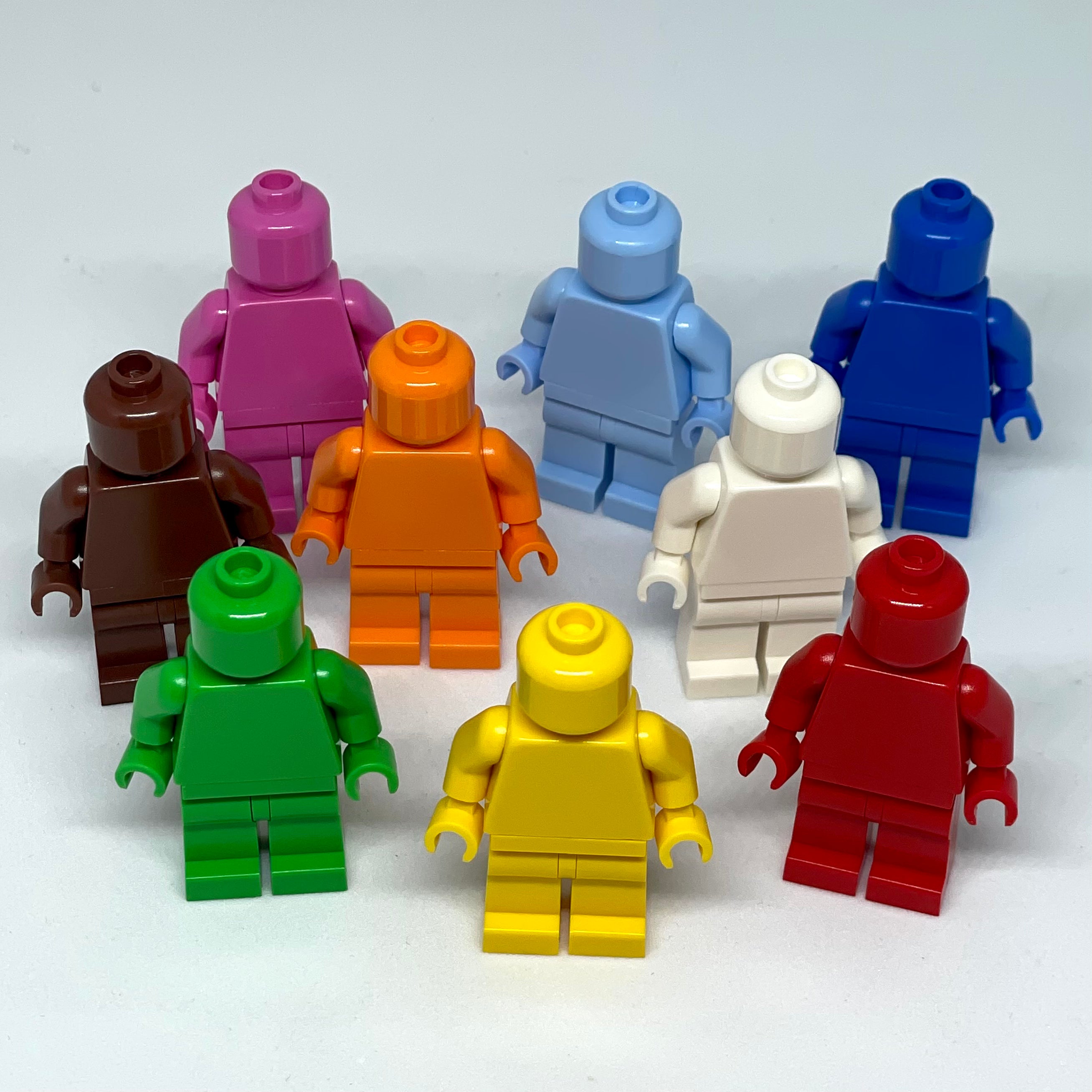 Monochrome Minifigure - multiple colors available