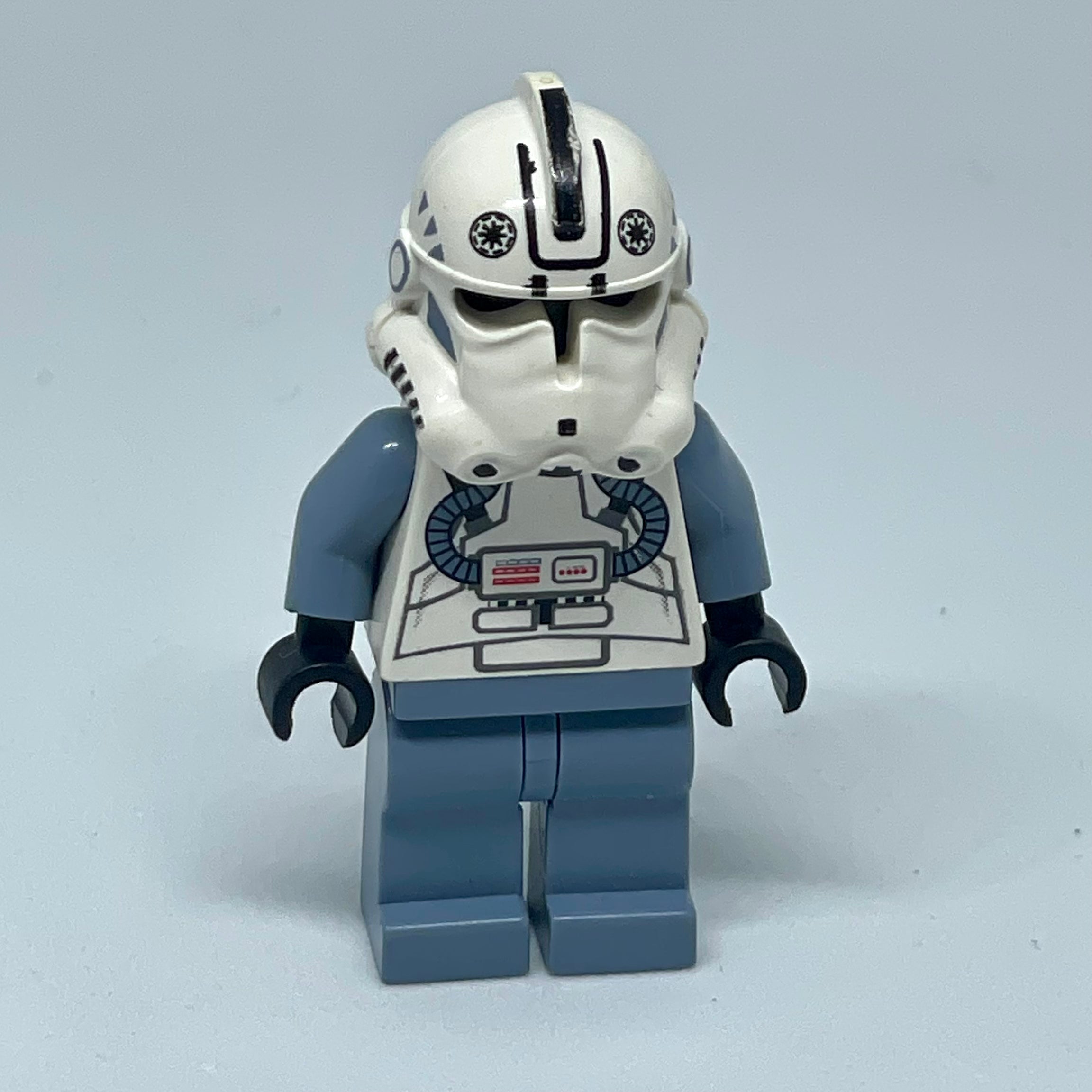 Clone Trooper V-wing Pilot (Phase 2) - Sand Blue Arms and Legs, Black Head