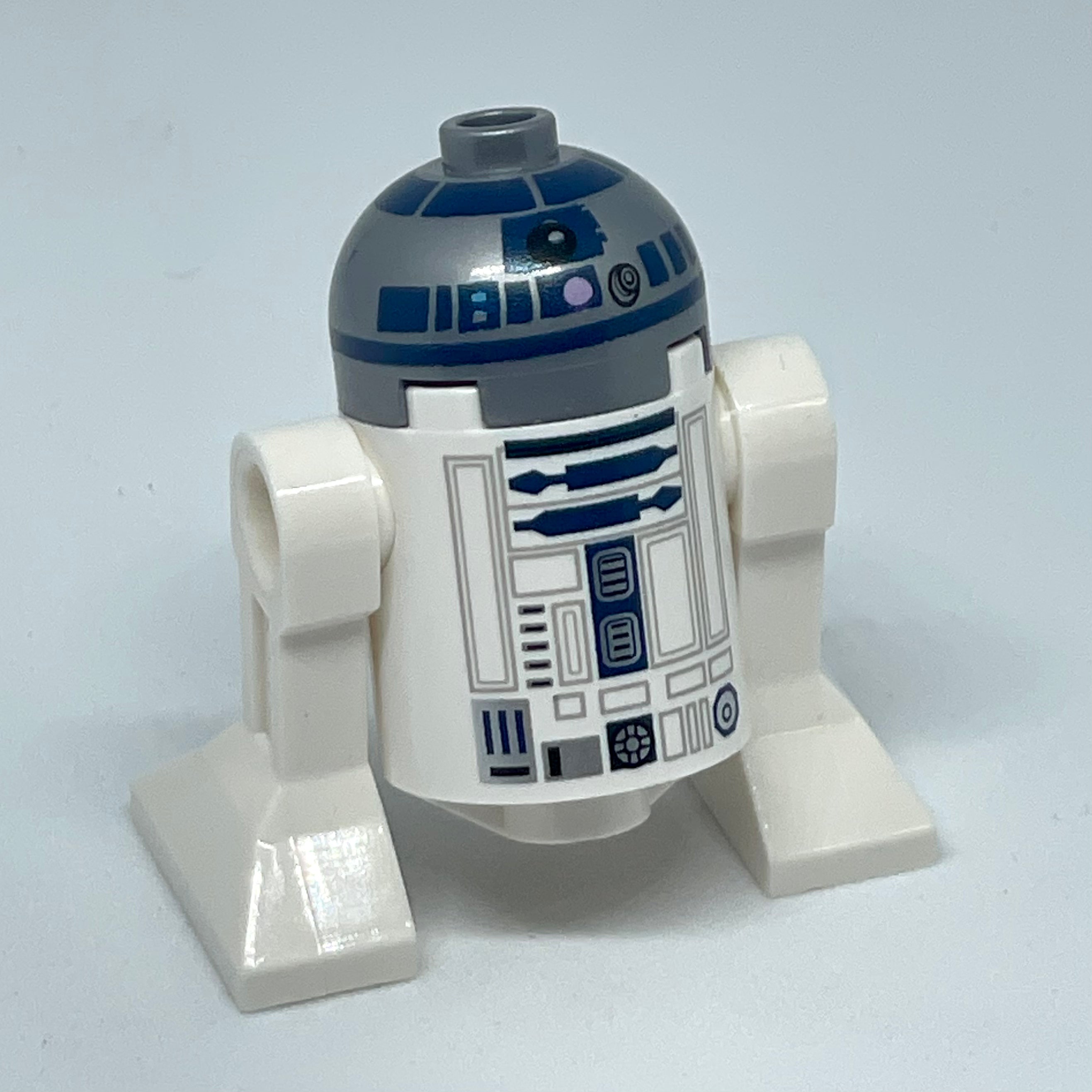 Astromech Droid, R2-D2, Flat Silver Head, Lavender Dots and Small Receptor