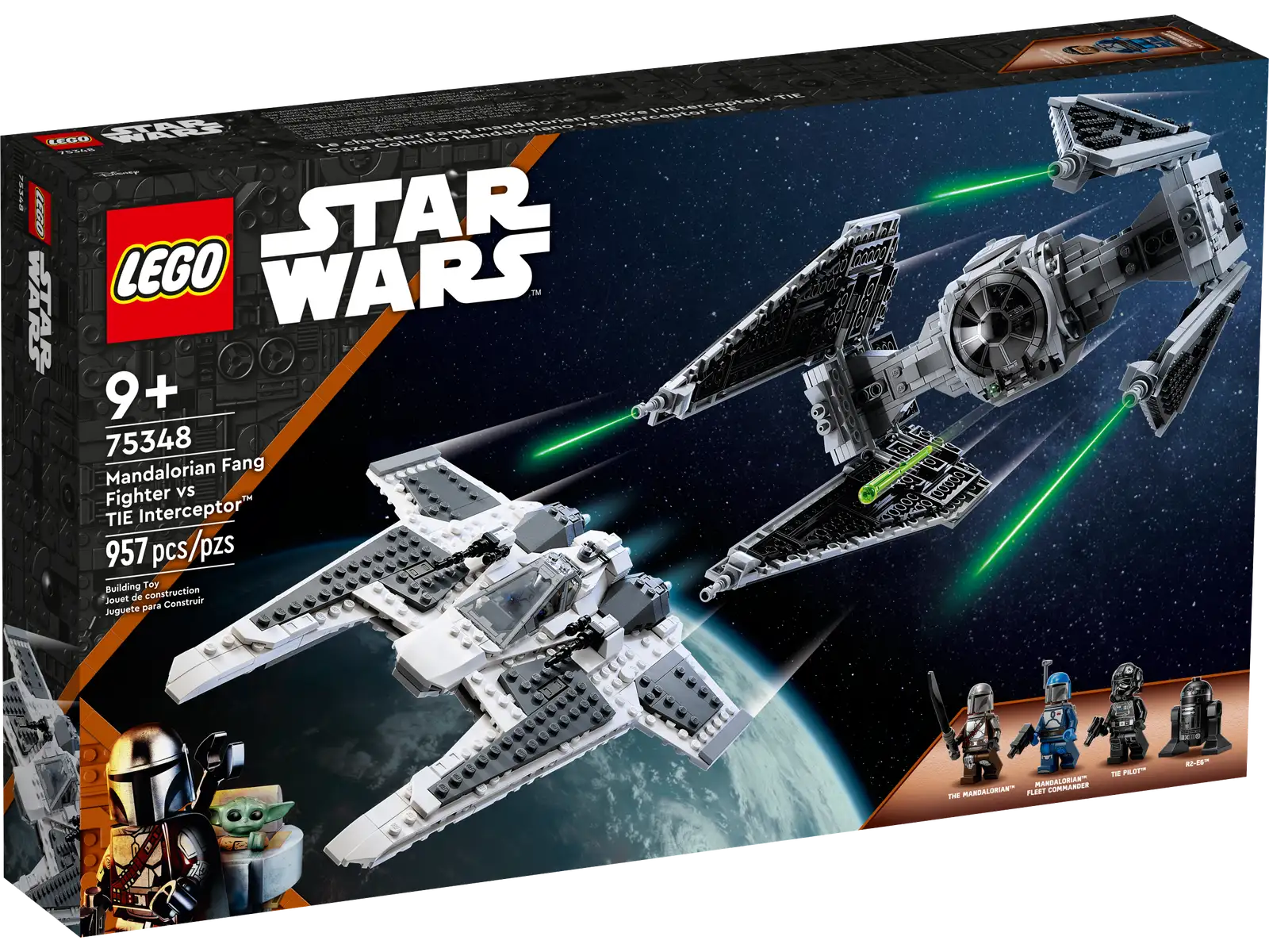 LEGO Star Wars Mandalorian Fang Fighter vs. TIE Interceptor™ (75348)