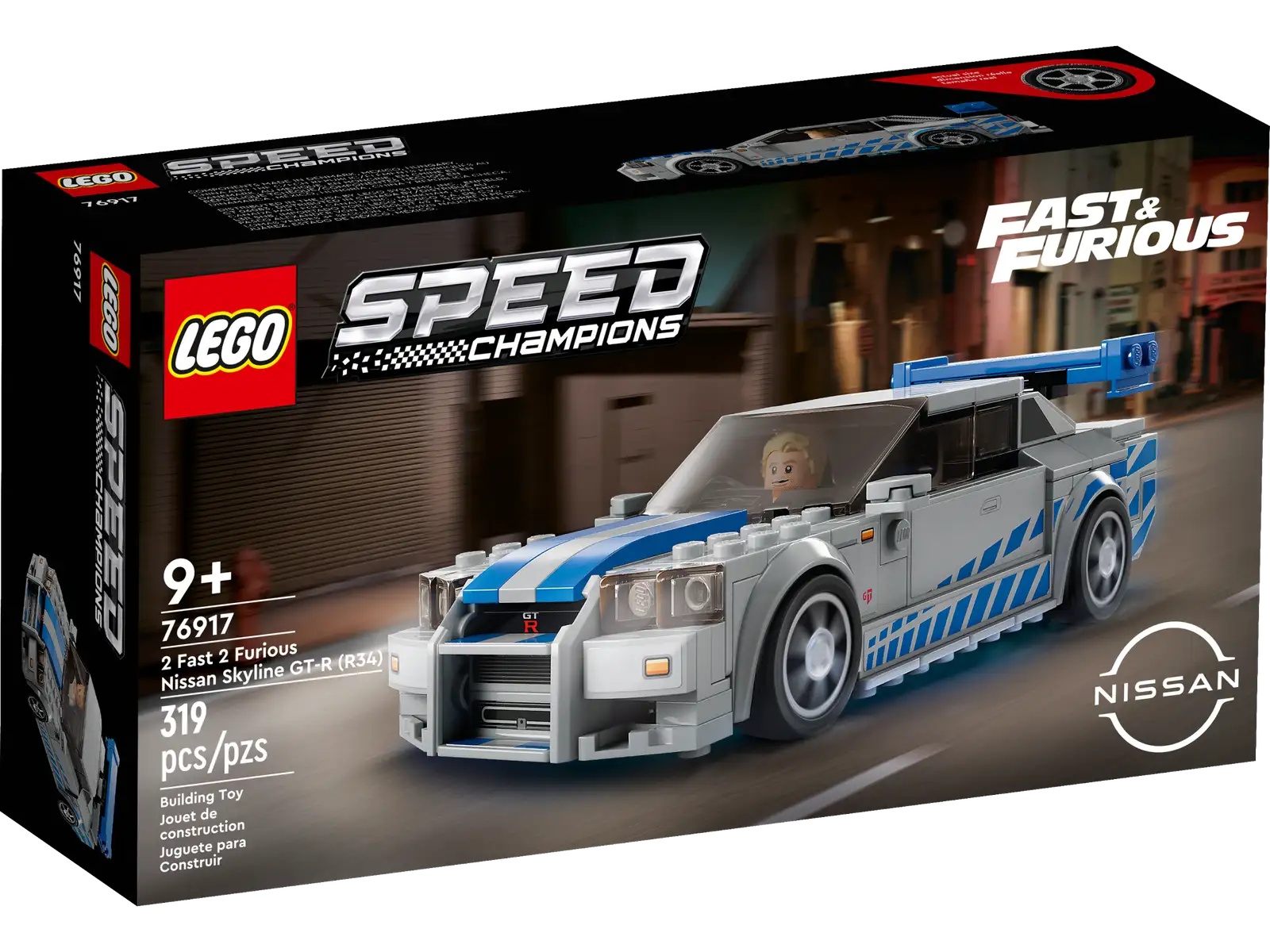 Lego Speed Champions - 2 Fast 2 Furious Nissan Skyline GT-R (R34) (76917)