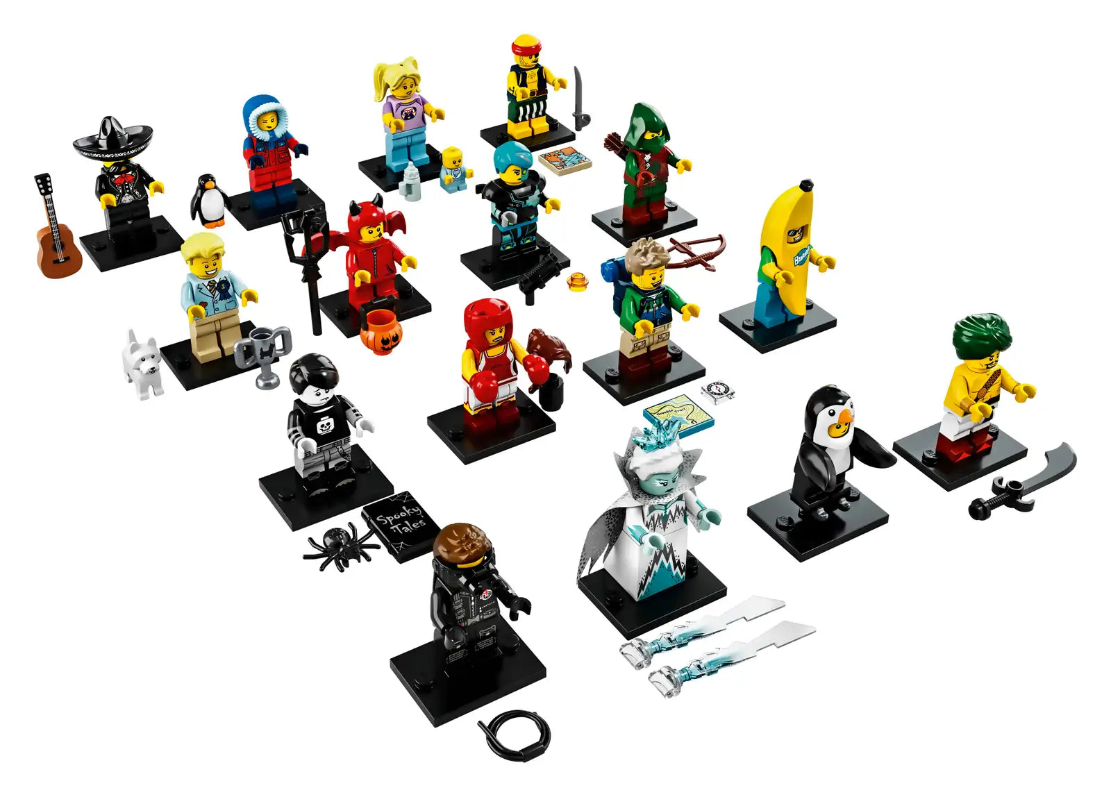 Minifigure, Series 16 (Complete Series of 16 Complete Minifigure Sets)