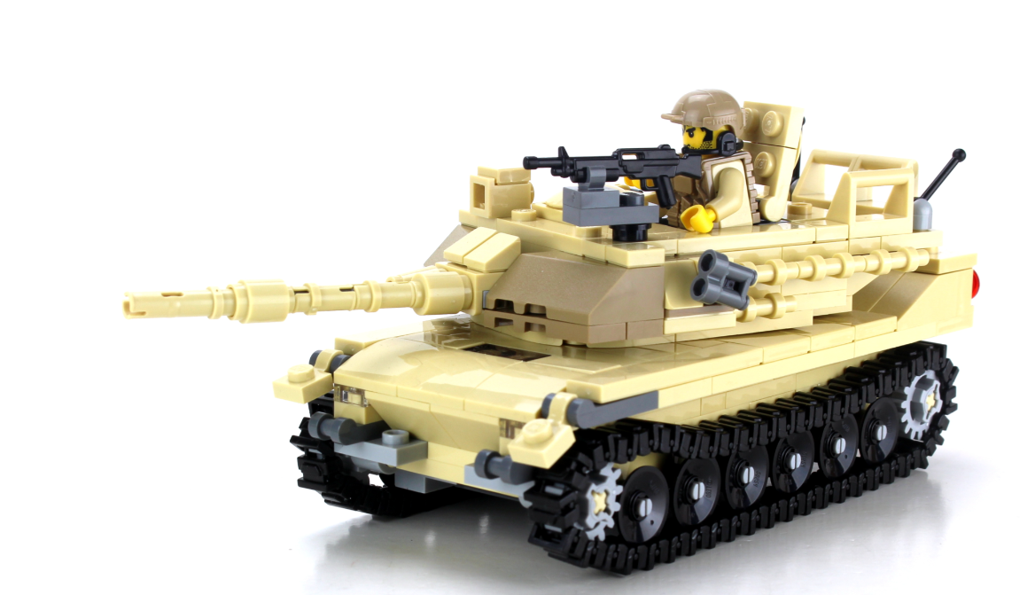 Tan M1 Abrams Main Battle Tank