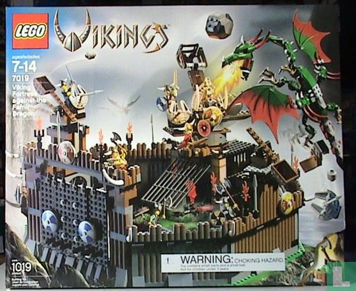 LEGO Vikings Viking Fortress against the Fafnir Dragon 7019