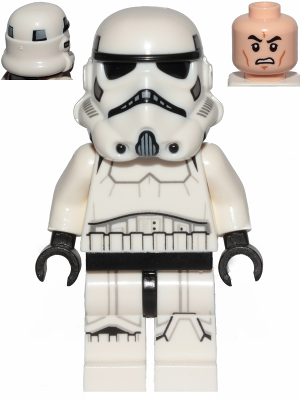 Imperial Stormtrooper - Male, Dual Molded Helmet, Light Nougat Head, Scowl