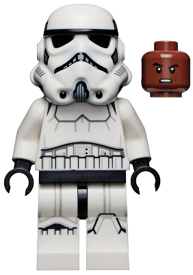 Imperial Stormtrooper - Male, Dual Molded Helmet, Reddish Brown Head, Grimace